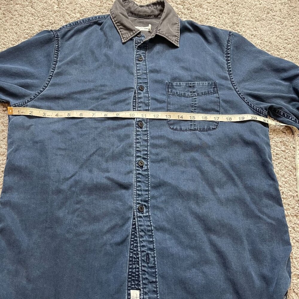 Rag And Bone Tencel Chambray Button Down Shirt Bl… - image 4